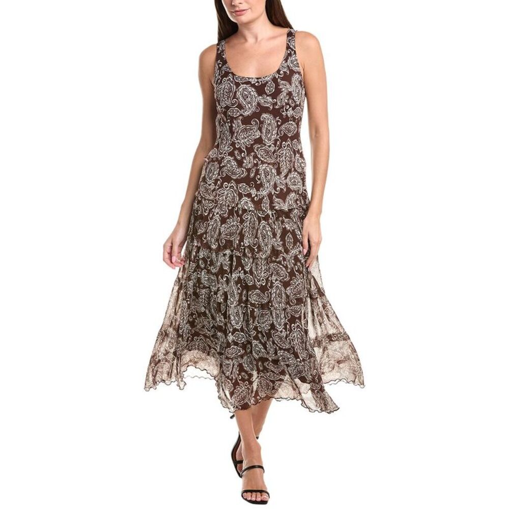 Jones New York Womens  Multi-Tier Maxi Dress, White